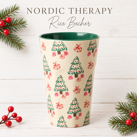 RICE Christmas Latte Becher „Christmas Tree & Gifts“ 🎄🎁