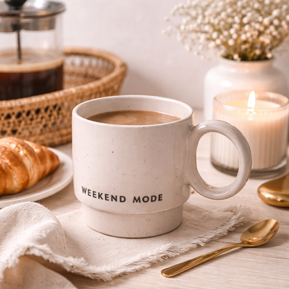 Tasse „Weekend Mode“