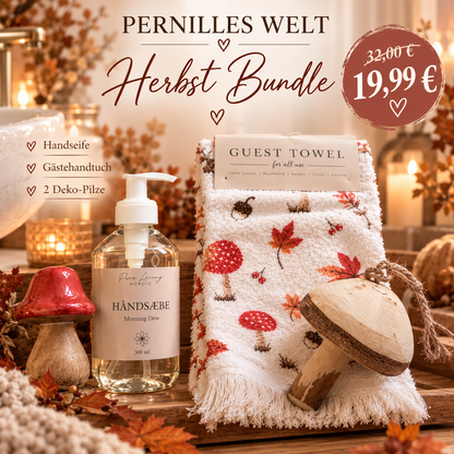 🍂 Herbst Bundle – Scandi Hygge fürs Badezimmer | 4-teilig