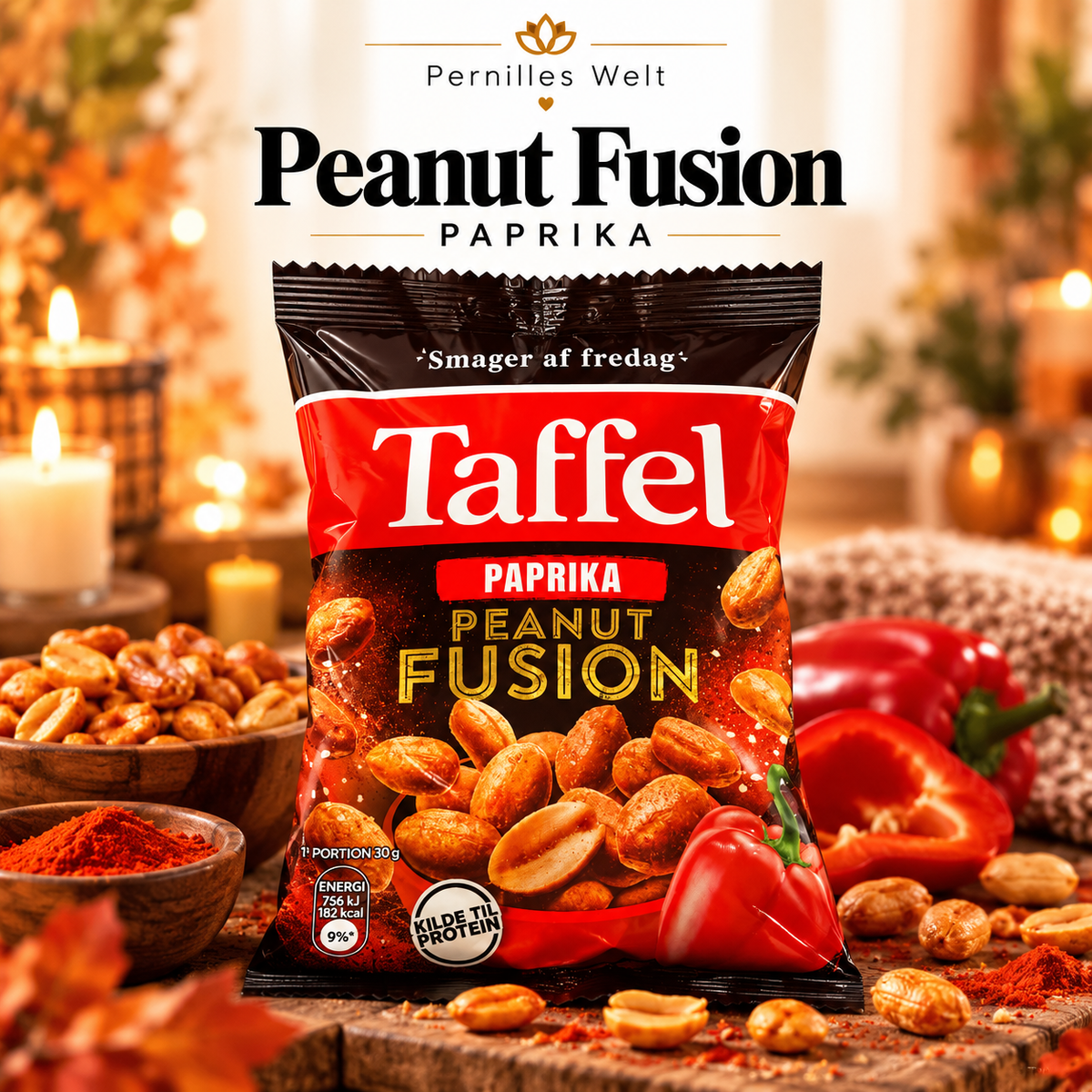 Taffel Peanut Fusion Paprika 🌶️🥜 140 gr