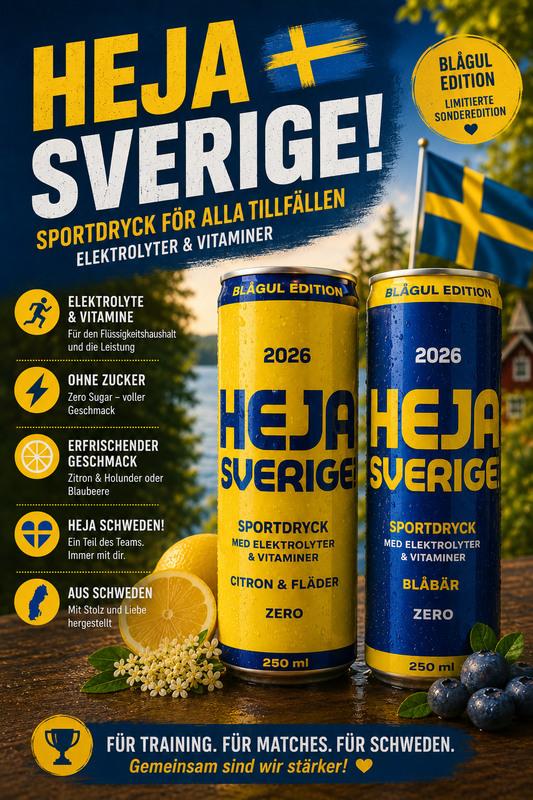 HEJA SVERIGE Sportdryck Zero 🇸🇪