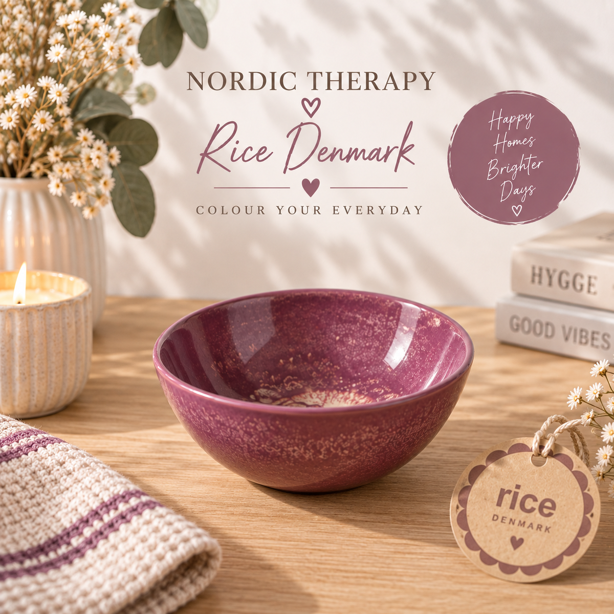 💜 RICE Denmark – Resin Bowl Purple
