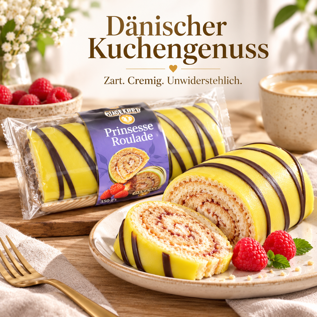 🍰 Dan Cake Prinsesse Roulade | 350 g