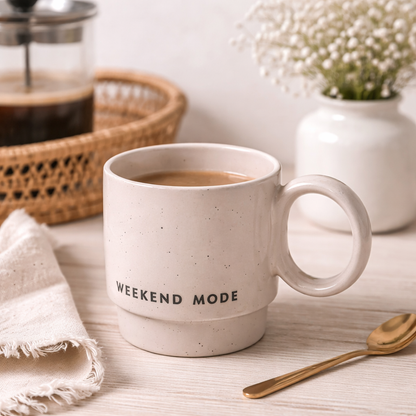 Tasse „Weekend Mode“