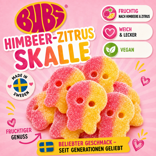 🇸🇪 BUBS Himbeer-Zitrus Skalle