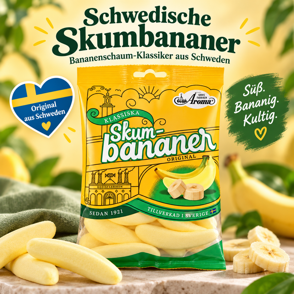 Aroma Skumbananer Original – 110 g 🇸🇪🍌